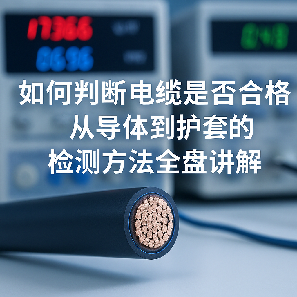 怎样判断电缆是否及格？从导体到护套的检测要领通盘解说