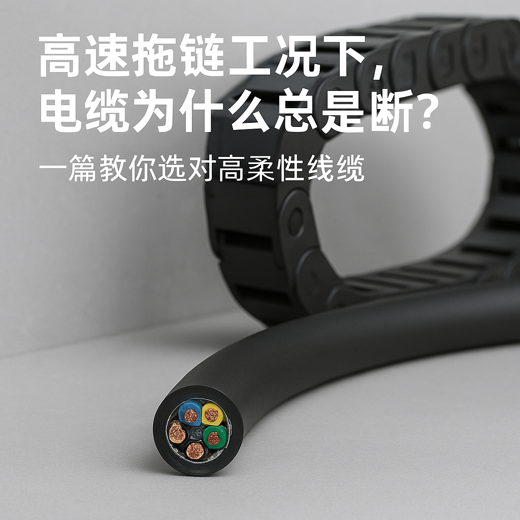 高速拖链工况下，电缆为什么总是断？一篇教你选对高柔性线缆