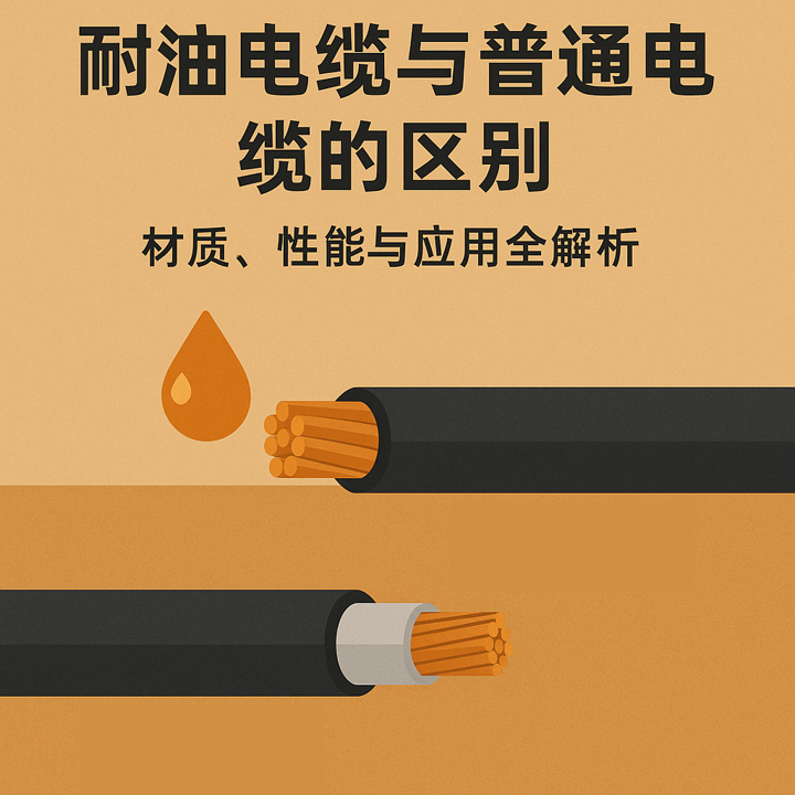 耐油电缆与通俗电缆的区别：：材质、、、性能与应用全剖析